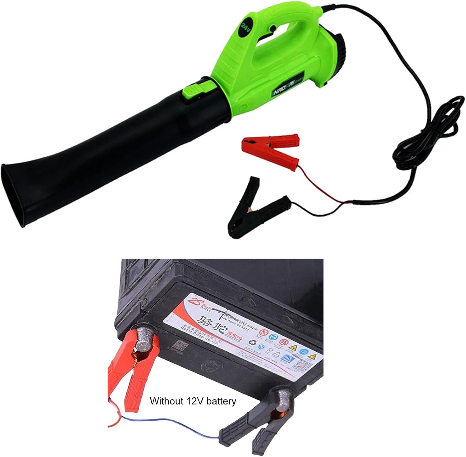 12V/24V Garden Blower Air Blower Handheld Electric Leaf Blower For Leaves Snow Chips Courtyards Farms Patio