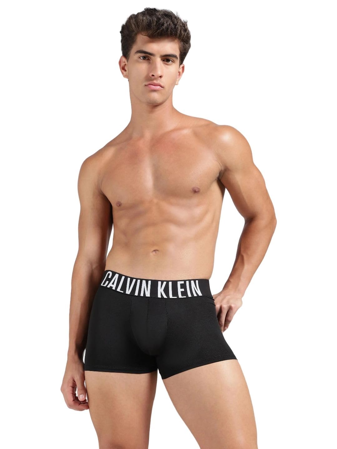 Black Solid Mid Rise Trunk-image-45