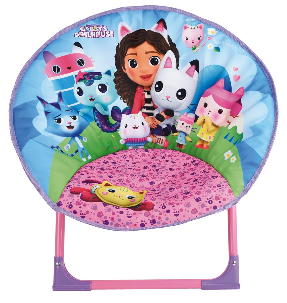 FUN HOUSE 713598 Gabby ET LA Maison Magique Sede Luna Pieghevole Poltrona H.47 X L.54 X P.42 CM per Bambino
