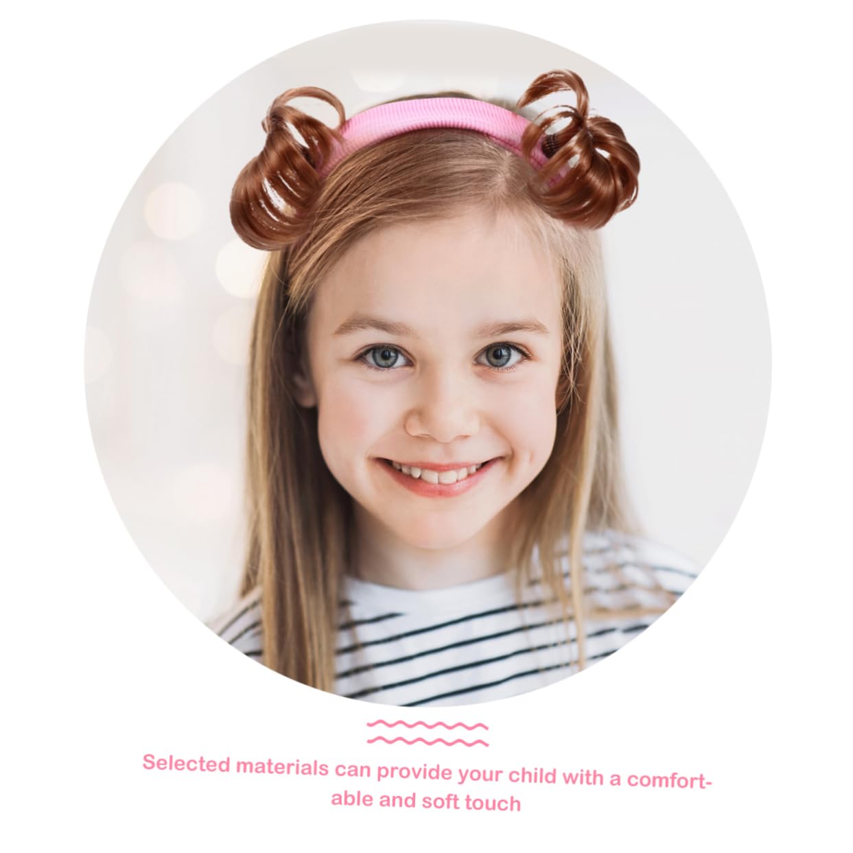 MAGICLULU 1pc Kids Wig Headband Hair Bun Maker for Girls Ballet Bun Maker Fake Hair Headband Kids Headdress Decor