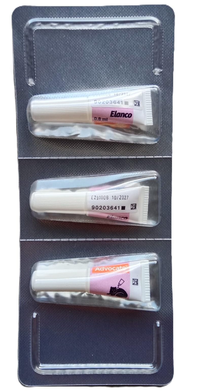 Advocate Spot on Solution > 4-8 kg for Cats - Pack of 1 Tube/Pipette @ 0.8 ml