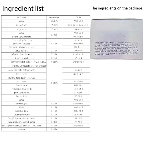 AKARY Sakura Essence Crema hidratante facial, crema facial reparadora diaria con hialuronato de sodio para todo tipo de piel, crema facial y cuello