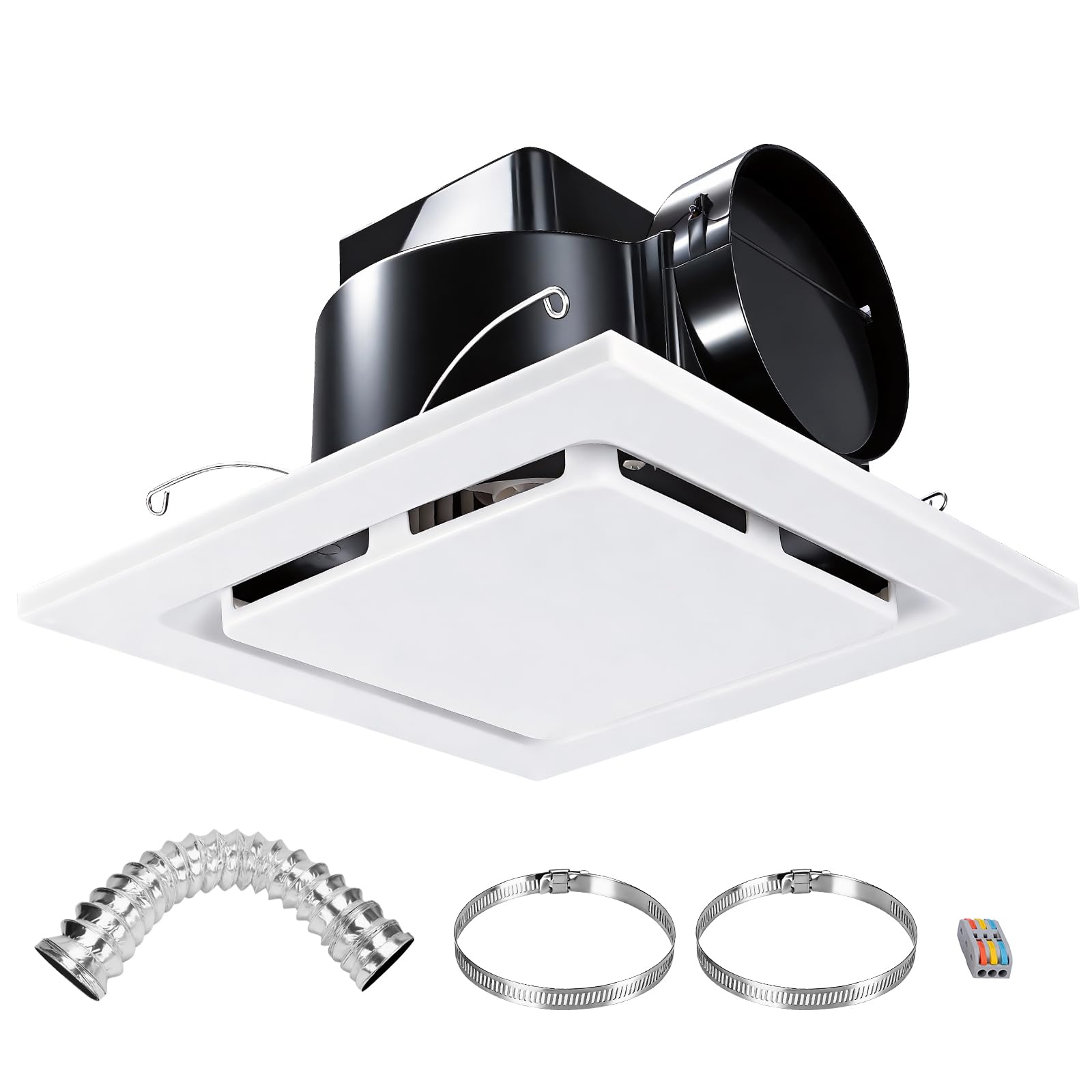 Photo 1 of Lwoxvzjk Bathroom Exhaust Fan, 12in Panel, 141CFM 1.0 Sones, Quiet Operation,Household Powerful Ventilation Fans,Ceiling Mount,Suitable For Kitchen,Bath,Shower,Garage,Home