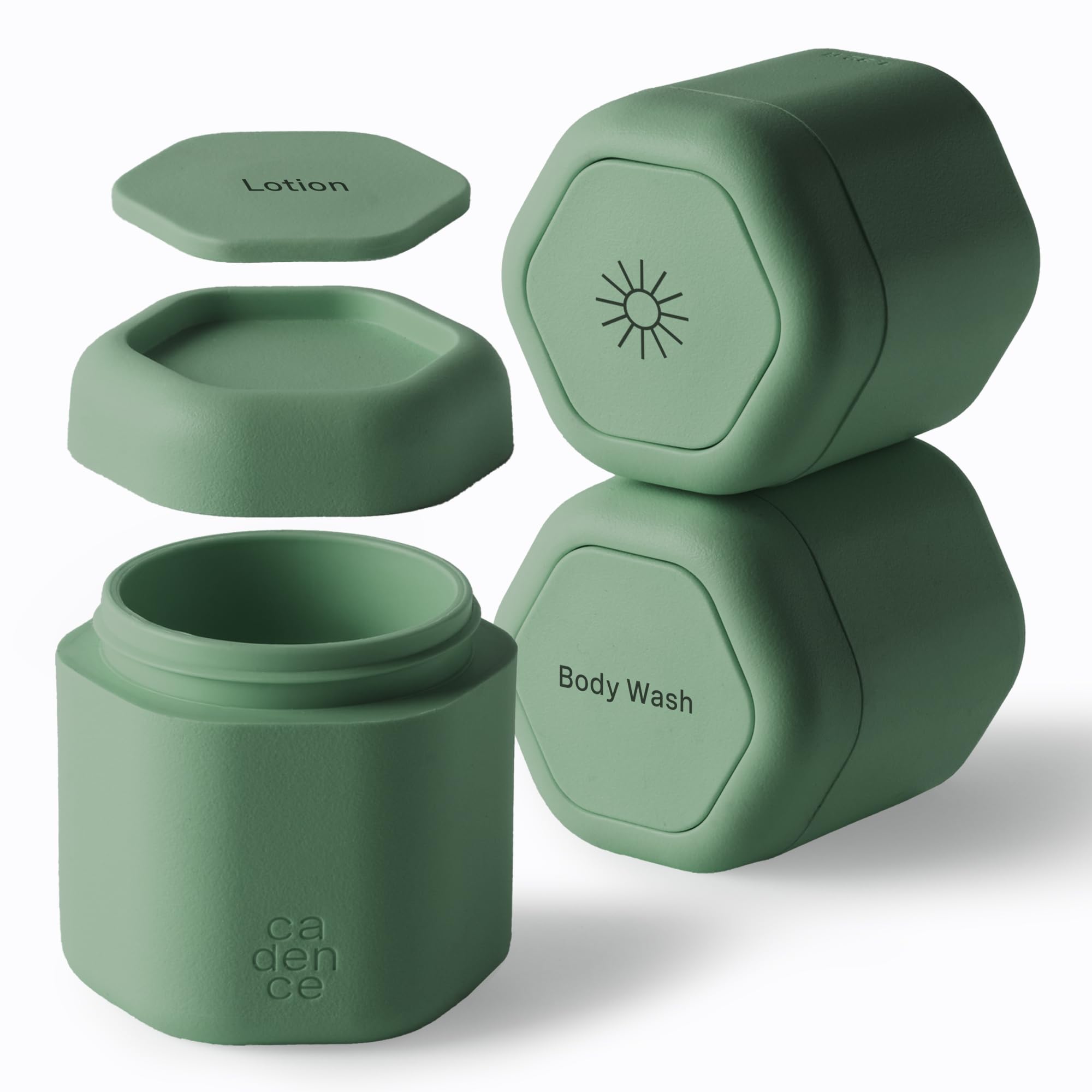Amazon.com: Cadence Travel Containers, 3 Medium (1.32oz