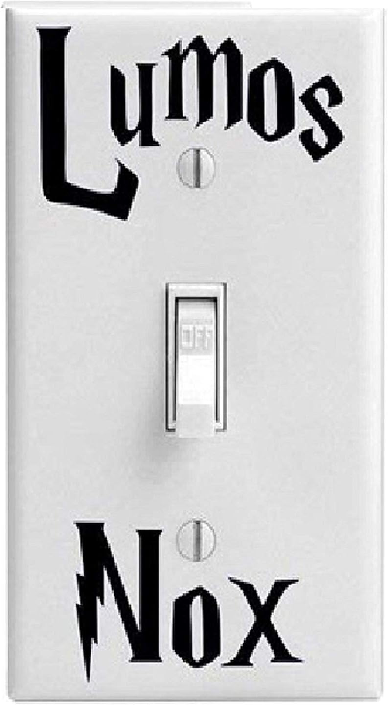 Black Lumos Nox Decal ONLY Light Switch Decal
