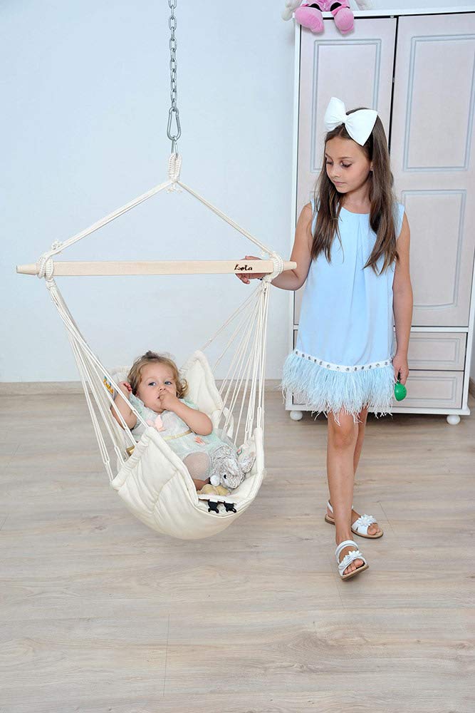 Bella Chica Natura Luxuriöse Baby Hängematte und Kinderhängesessel