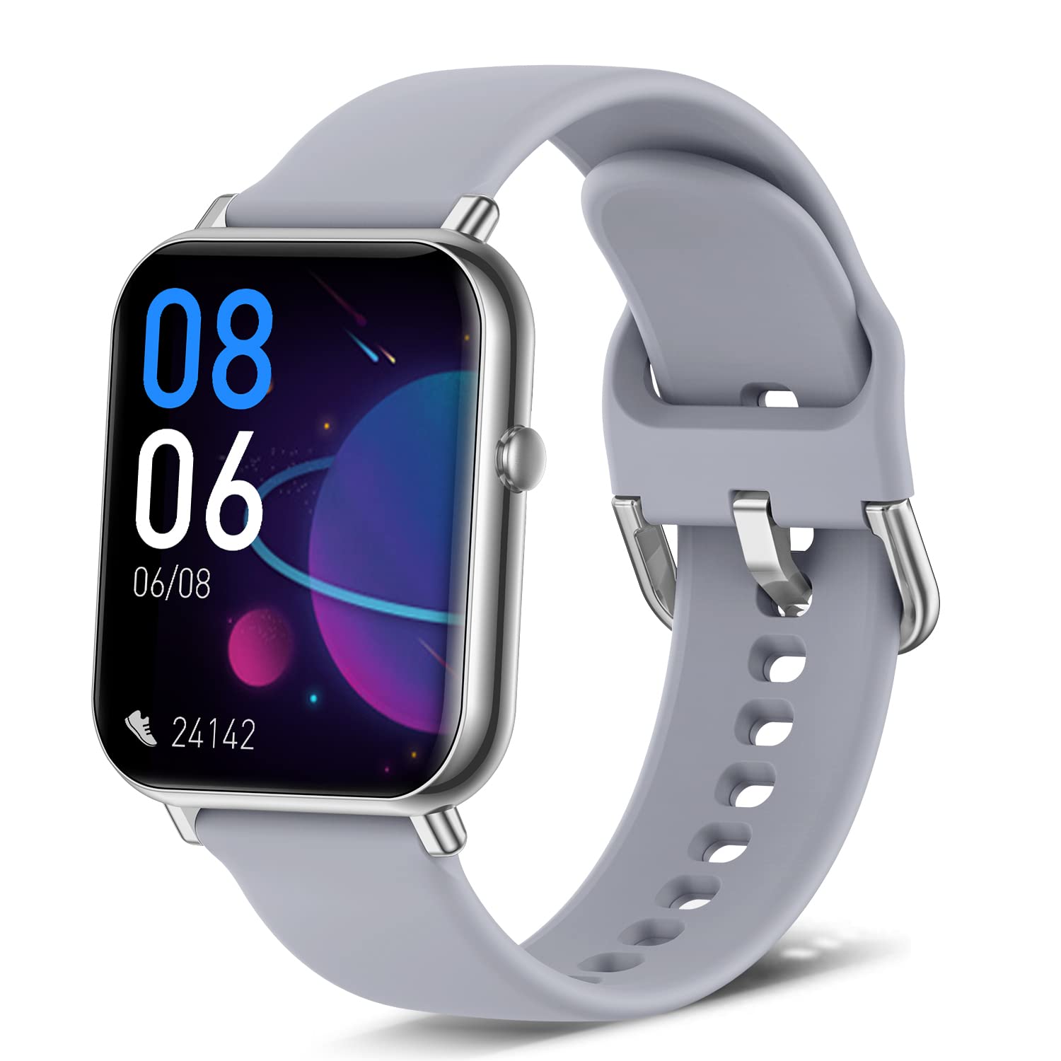 ASWEE Smart Watch, Fitness Tracker with 24/7 Heart Rate, Blood Oxygen, Sleep Monitor, 1.69" Touch Screen IP68 Waterproof Smartwatch, Step Counter Watch for Kids Women Men for iOS Android