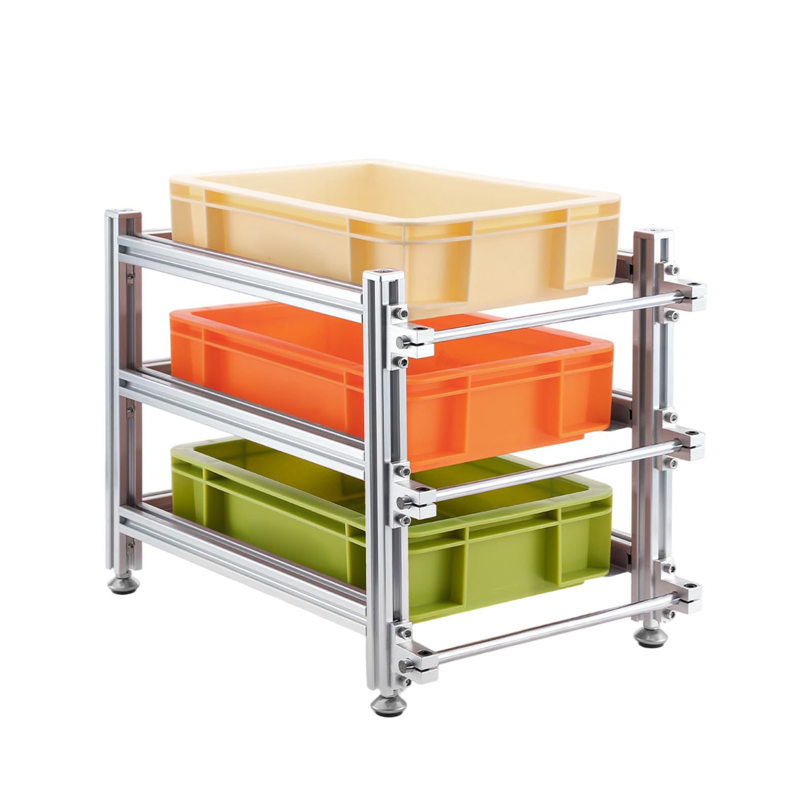 Kaeltsyn Space Saving 3 Aluminum Alloy Utility Rack for Garden Tool Storage Garage Storage Structure