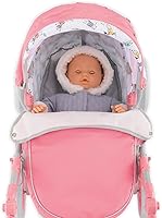 Vista 5 de Corolle - Cochecito Mon Grand Poupon - Mango ajustable, diseño plegable, para muñecas de bebé de 14", 17" y 20