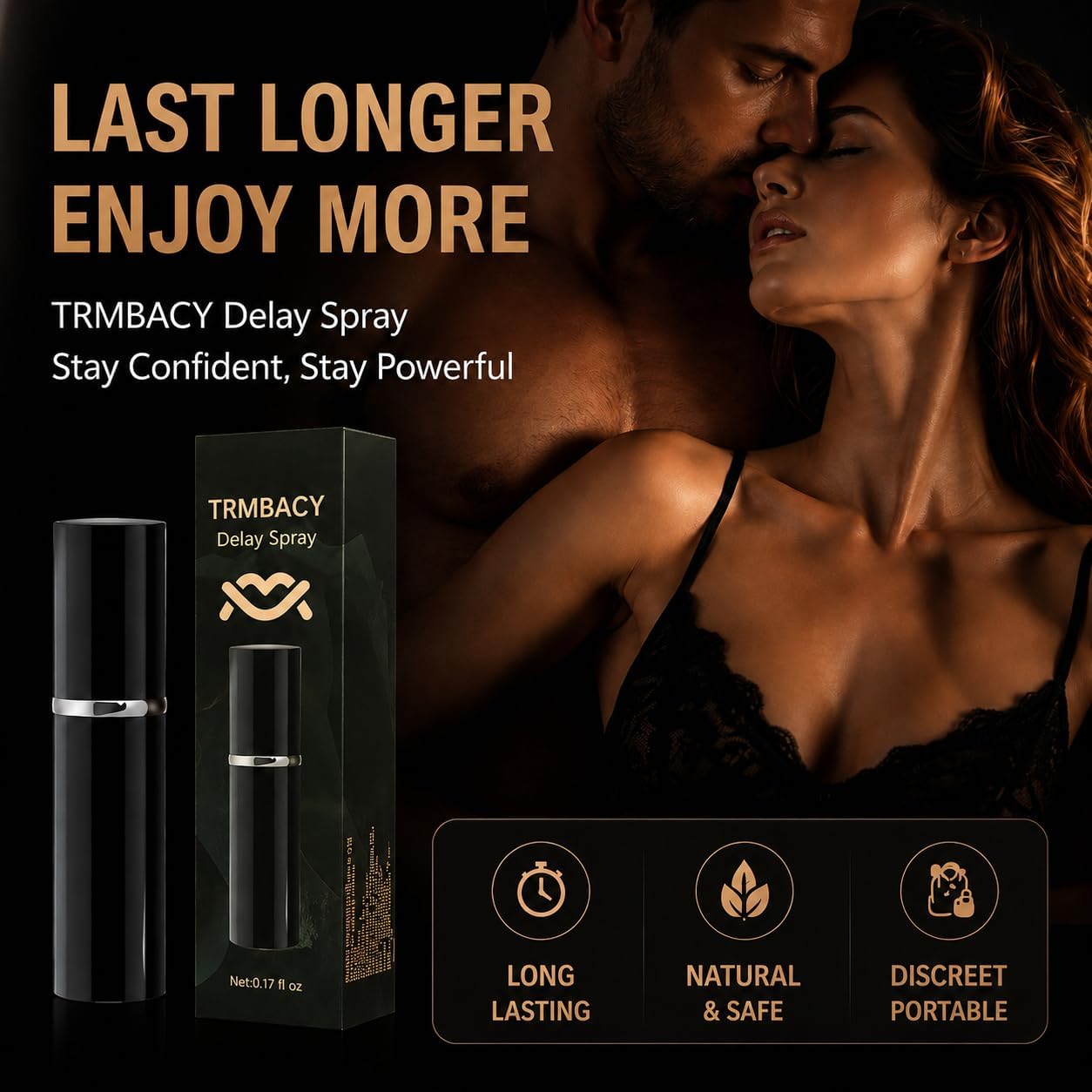 Delay Sprayer for Long Last Men, Help Men Last Longer in Bed, Desensitizing Delay Spray for Men, Comfort Formula for Safety, 5ml