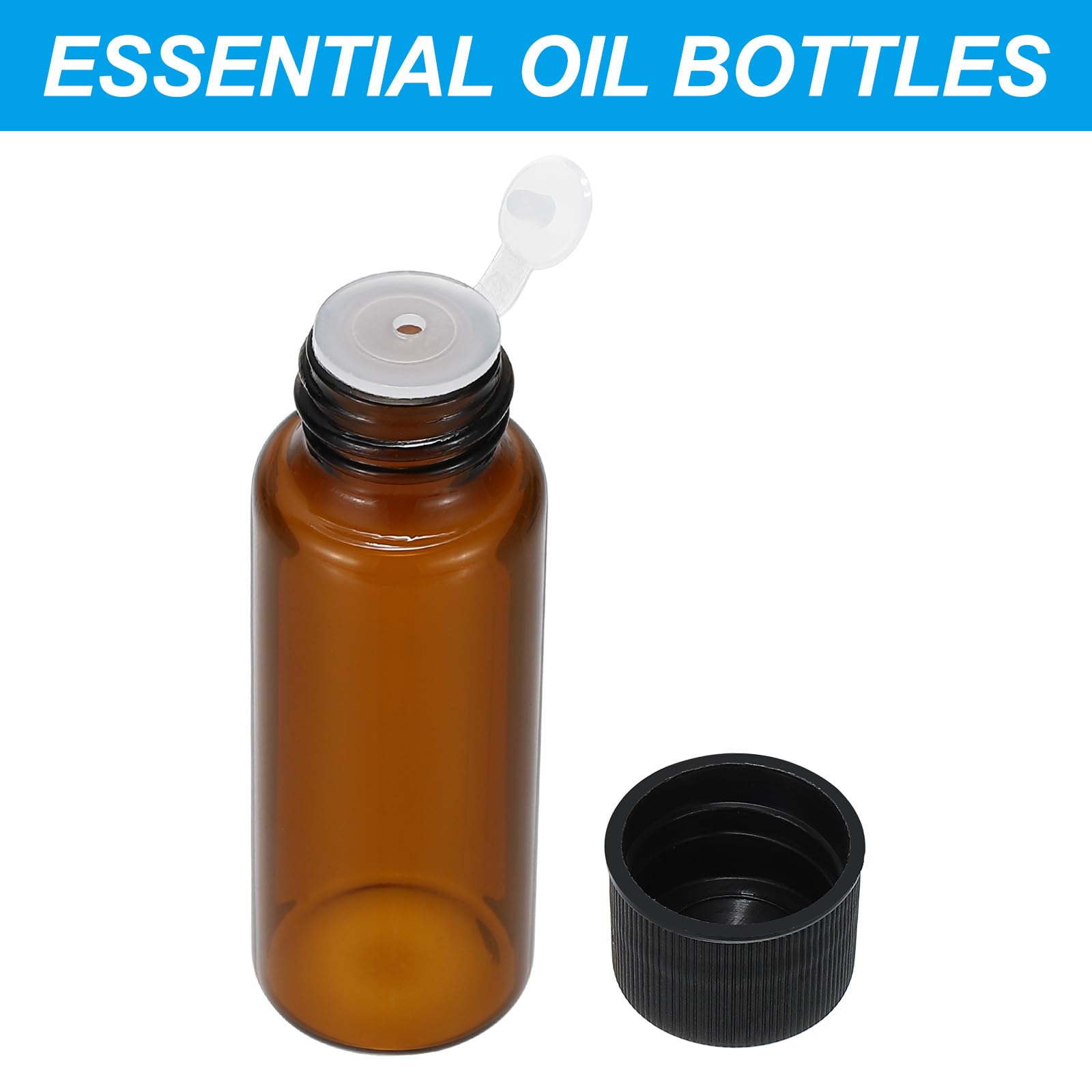 bottiglie di vetro olio essenziale con riduttore di orifizio 10ml 15ml