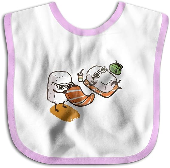 Amazon Co Jp おもしろ寿司 よだれかけ ベビー ビブ 食事 エプロン スタイ 柔らかい 防水 赤ちゃん 出産のお祝いギフト ファッション