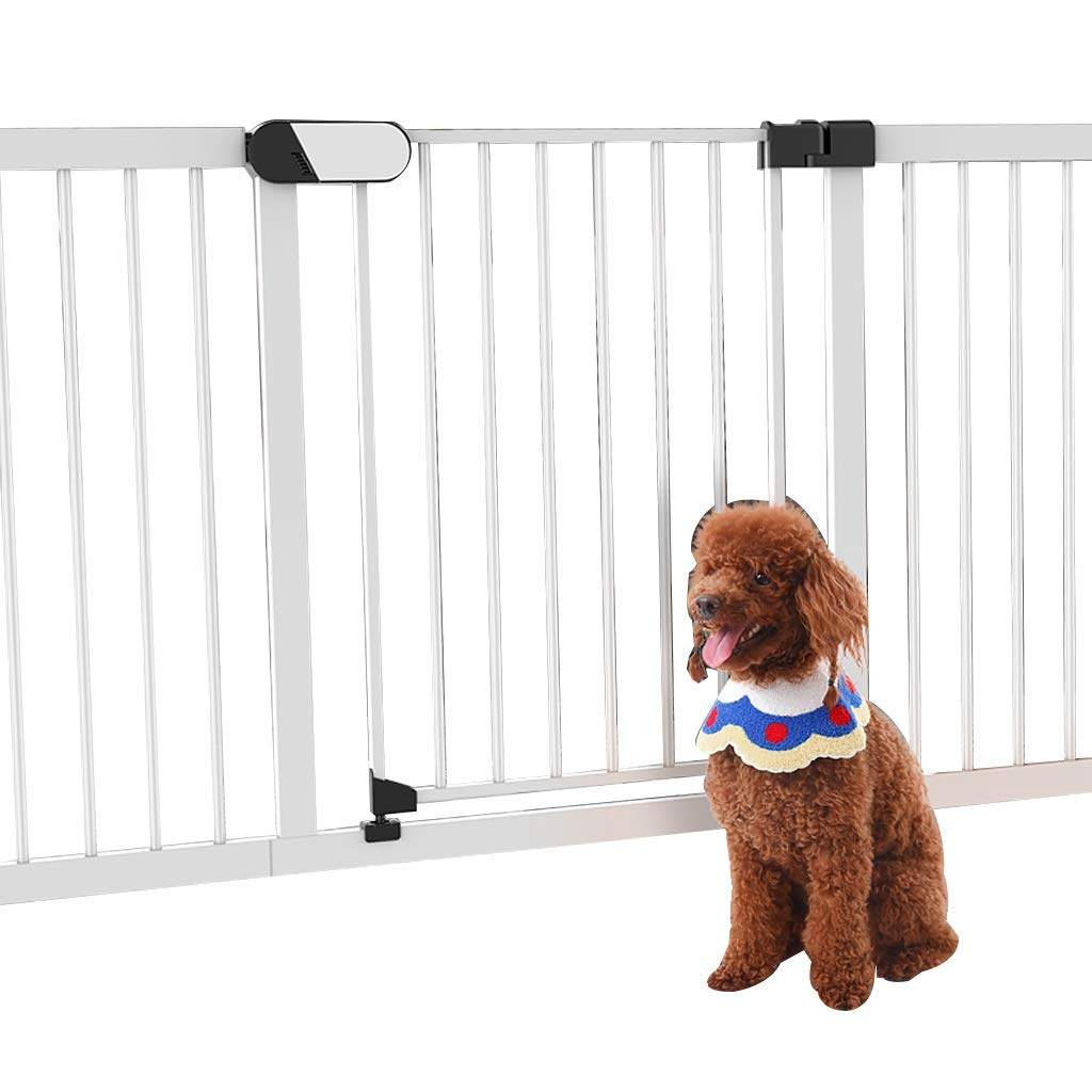 ArinkO Stanzfreies Treppenschutzgitter für die Sicherheit von Kindern und Haustieren, Höhe 76 cm, verstellbare Breite 180–187 cm
