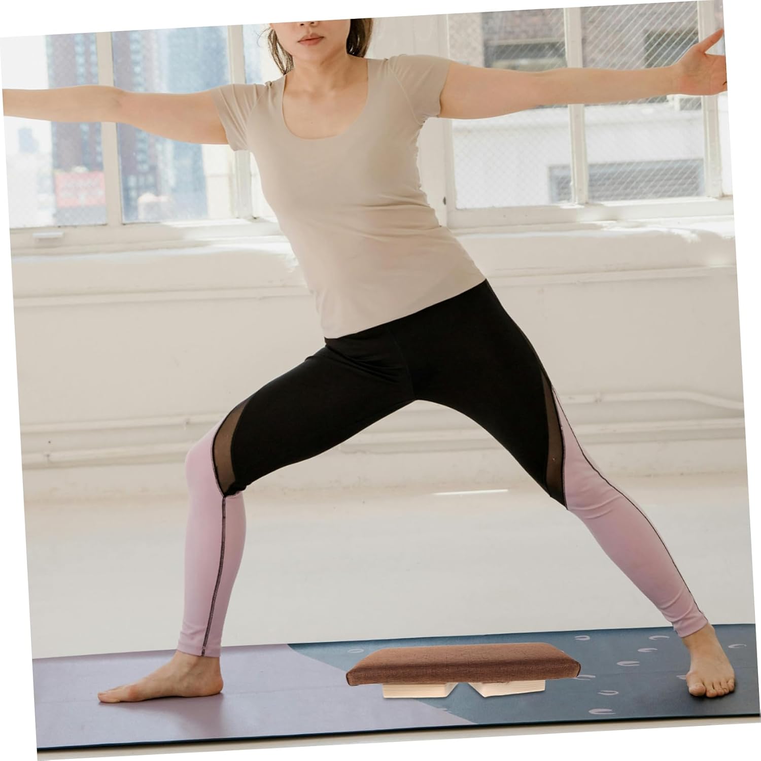 Ergonomic Kneeling Stool for Yoga Prayer and Meditation Solid Wood Construction Versatile Use for Home Office and Garden Decor