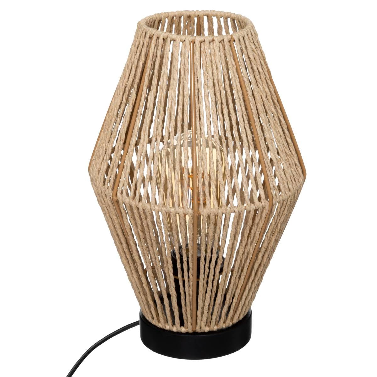 Atmosphera - Lámpara «Aissa» - metal y papel H 32 cm