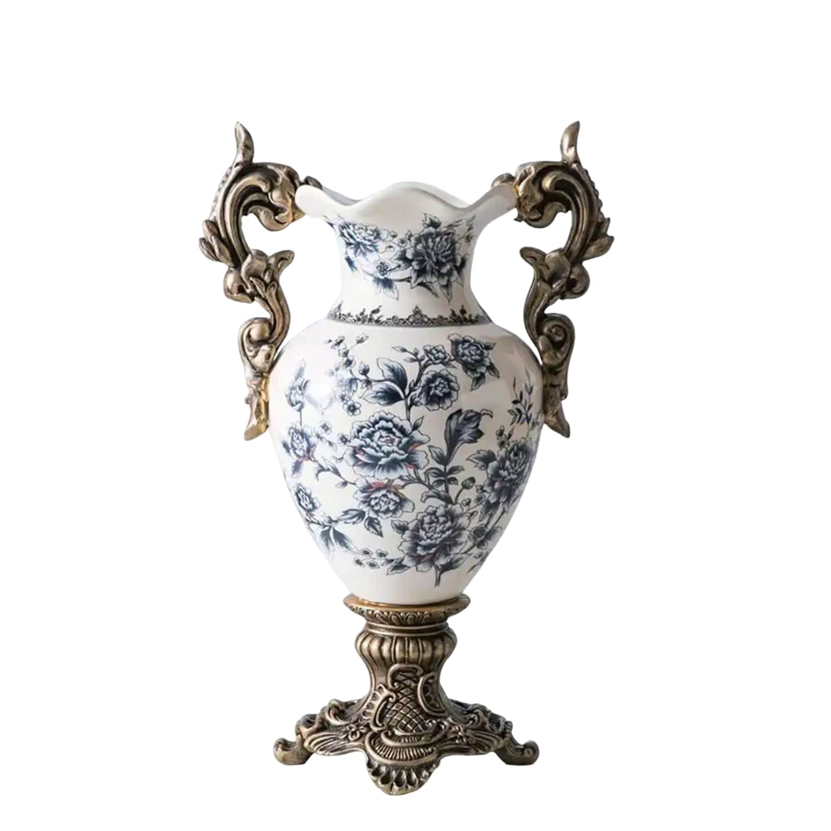 SnamicE Floor vase Vase Ceramic Tall Floor Vase Modern Home Decor Flower Vase for Shelf Home Décor Classic Vase 16.5 Inch,Sophisticated Vessel ?for Decorative Branches and Dried F,