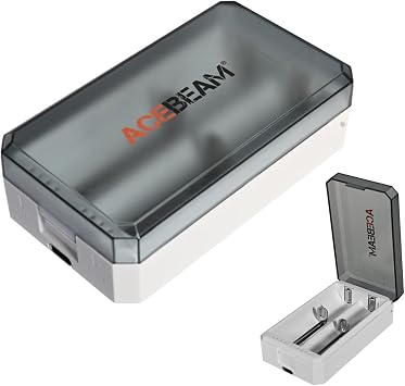 ACEBEAM A2 Portable Battery Storage Box, Battery Charger, Battery Storage Organizer, Battery Box, Battery Storage Case