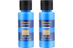 Artecho Glow in the Dark Paint, Neon Blue