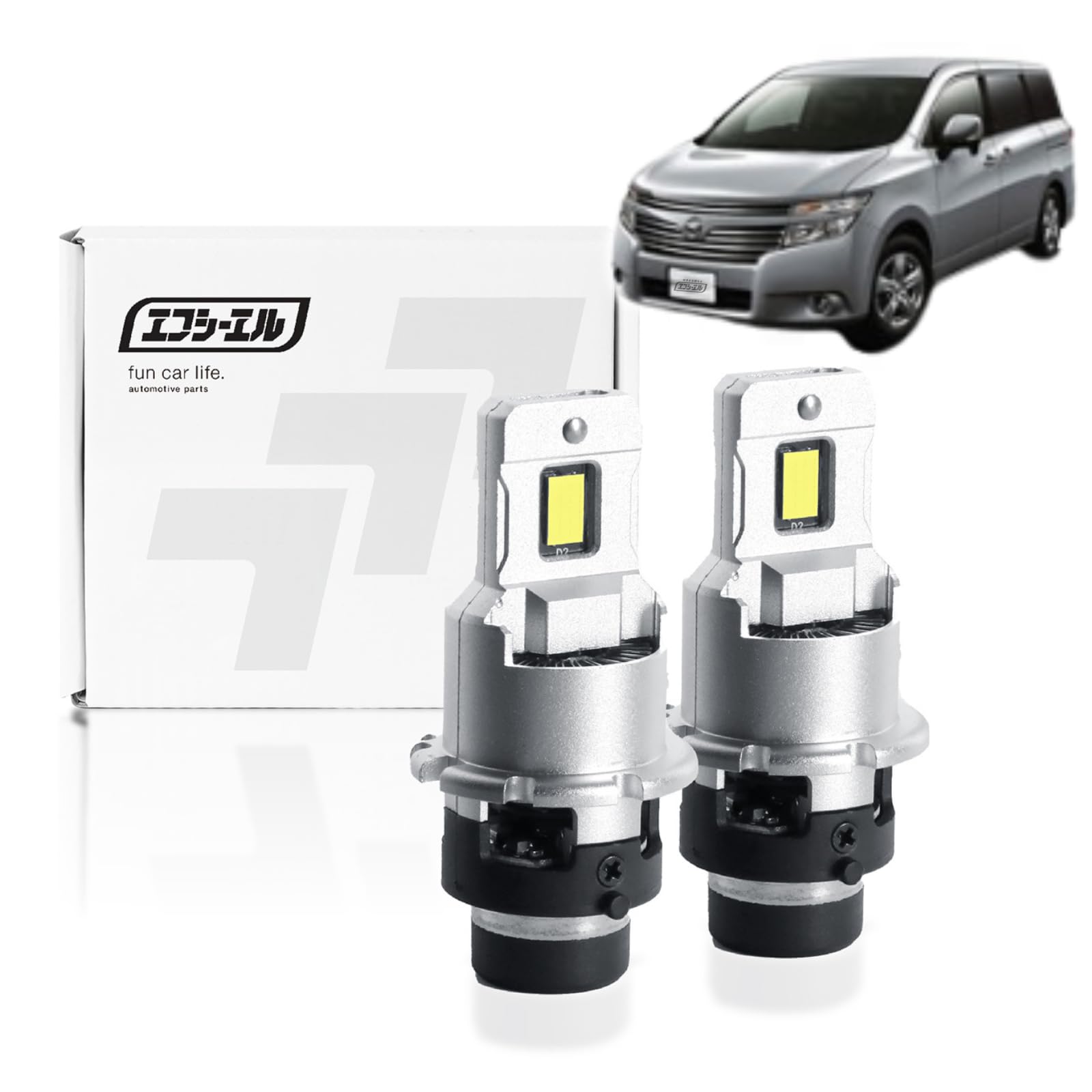 N-BOX JF1 E 52エルグランド 爆光 D2S LEDヘッドライト Amazon | fcl.(エフシーエル) エルグランド e52 d2s led ヘッドライト