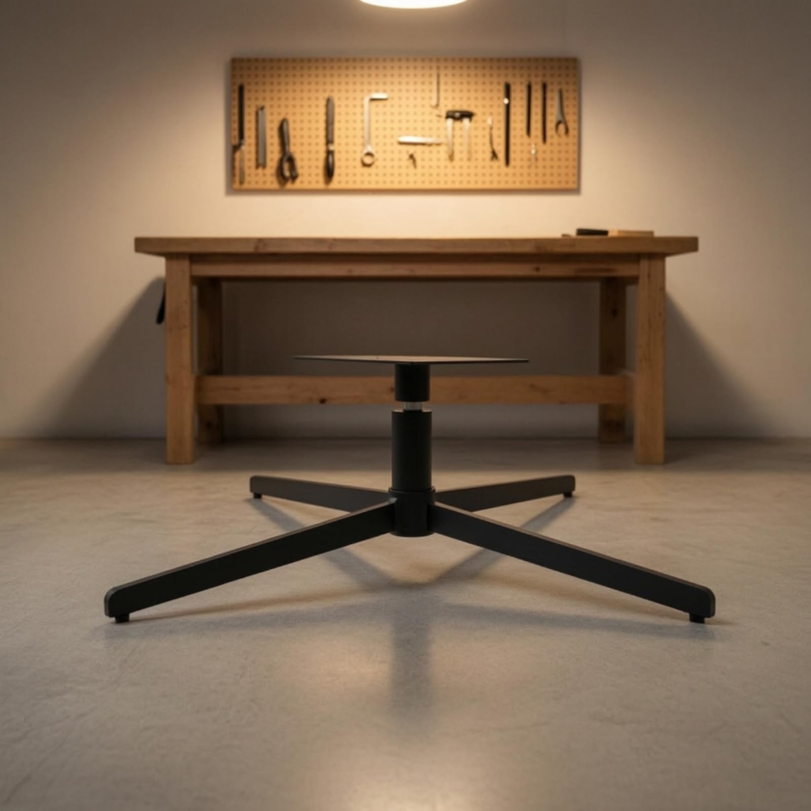 Amagogo Universell Bürostuhl-Fußkreuz Drehbar, Ersatz-Stuhlbasis, Belastbar, Fußkreuz mit Vier Beinen, für Stuhlreparatur, Möbelbau, Möbelbauer