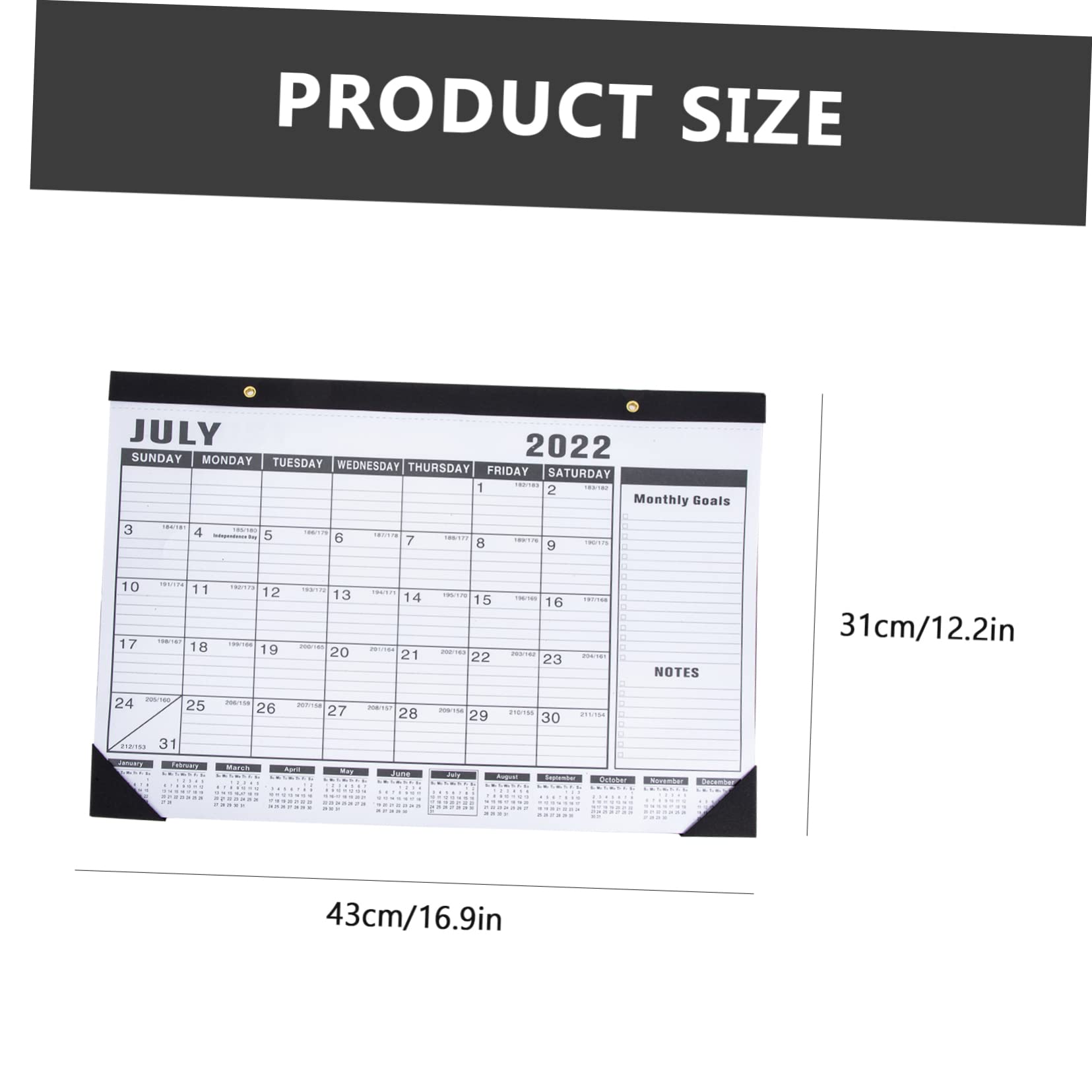 SEWACC 5stücke Convenient English Monthly Wall Calendar Household Hanging Calendar Für Home Schule Und Büro Leicht Und Langlebig Einfache Nutzung Ästhetisches Design