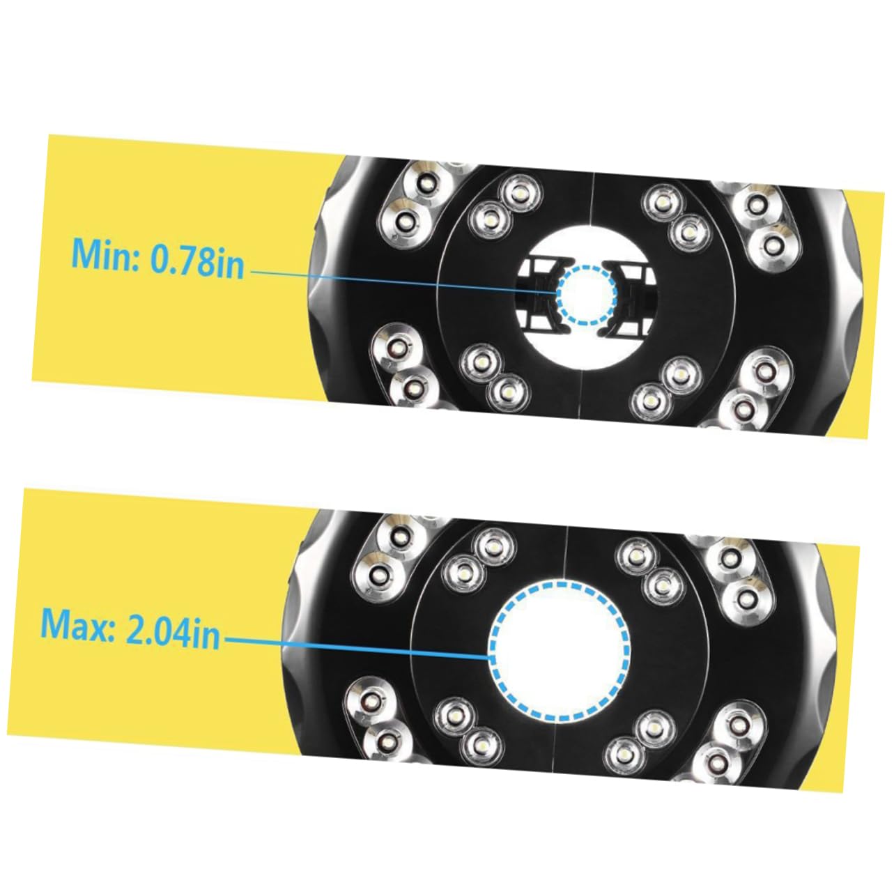 Veemoon Luces de Sombrilla para Patio con 3 Modos Inalámbricas 28 Led para Tienda de Campaña Luz para Acampar al Aire para Fogatas Barbacoas Color
