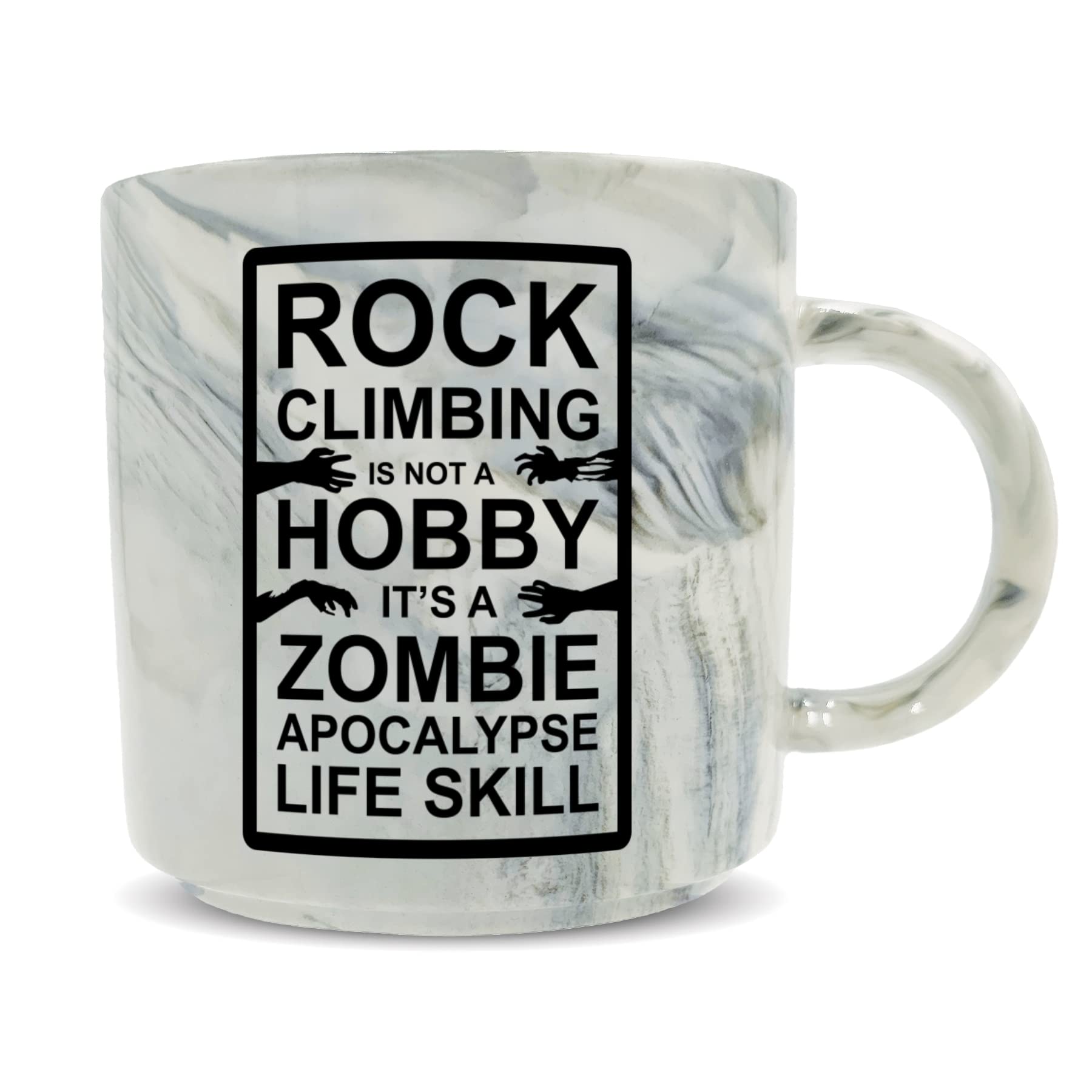 Hippowarehouse Rock Climbing It's not a Hobby It's a Zombie Apocalypse Life Skill Printed Mug Various Colour Options Ceramic Cup Kitchenware 11oz