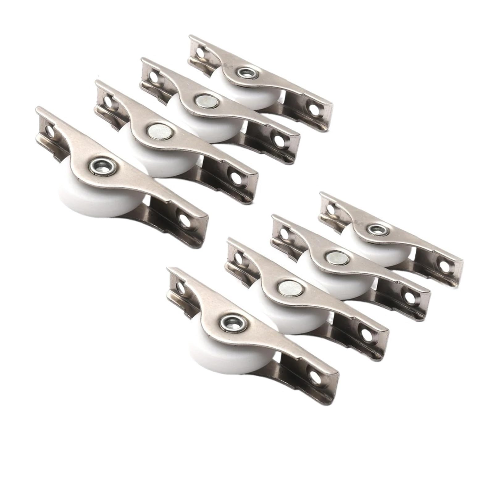 Sliding Door Rollers 8PCS 25mm Sliding Door Roller Caster Wheel Pulley Runners for Cabinet Wardrobe Window Furniture for Wardrobe Drawer