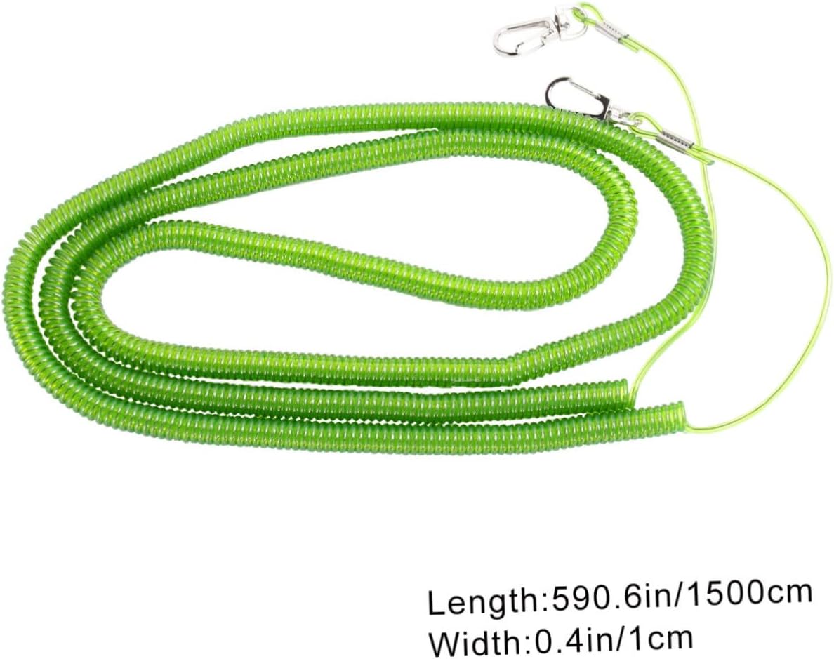 Milisten Parrot Training Leash 15m Elastic Bird Leash for Outdoor Activities Bite Design for Parrots and Other Birds Random Color