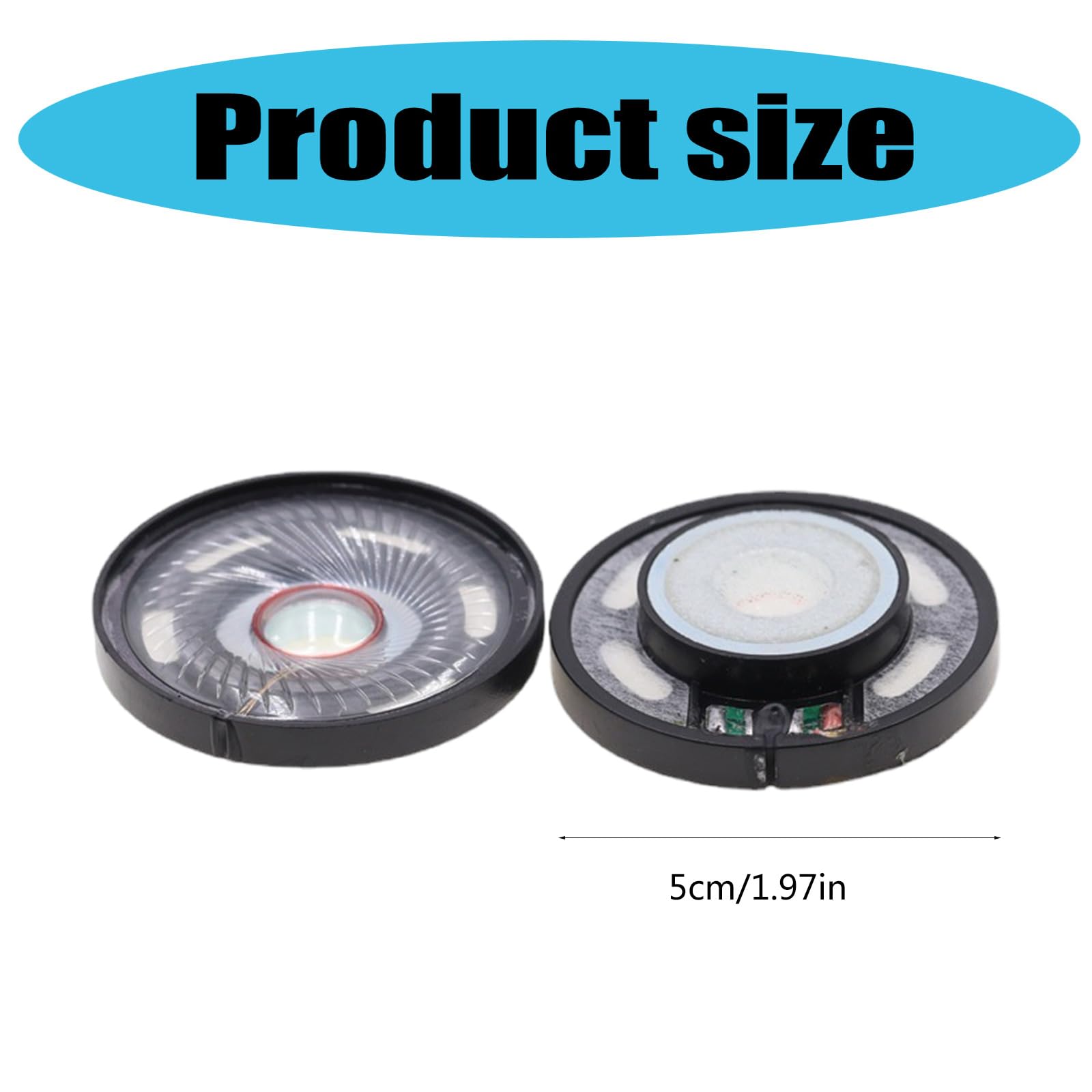 Amazon.co.jp: 2pcs 50mmヘッドセットドライバーHifiヘッドフォン