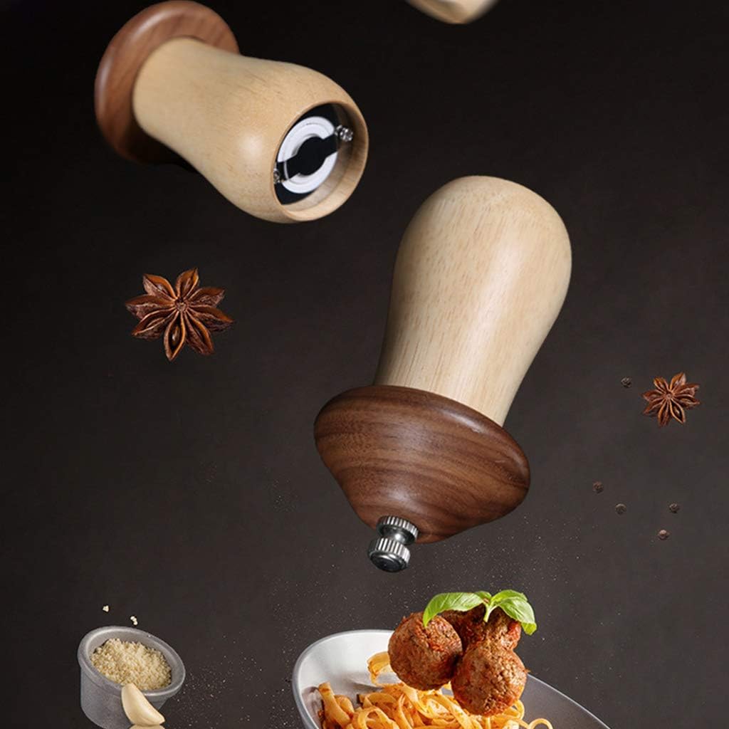 Kitchen Salt Pestle Bowl Mushroom Shape Durable Garlic Press Spice Grinder Pot