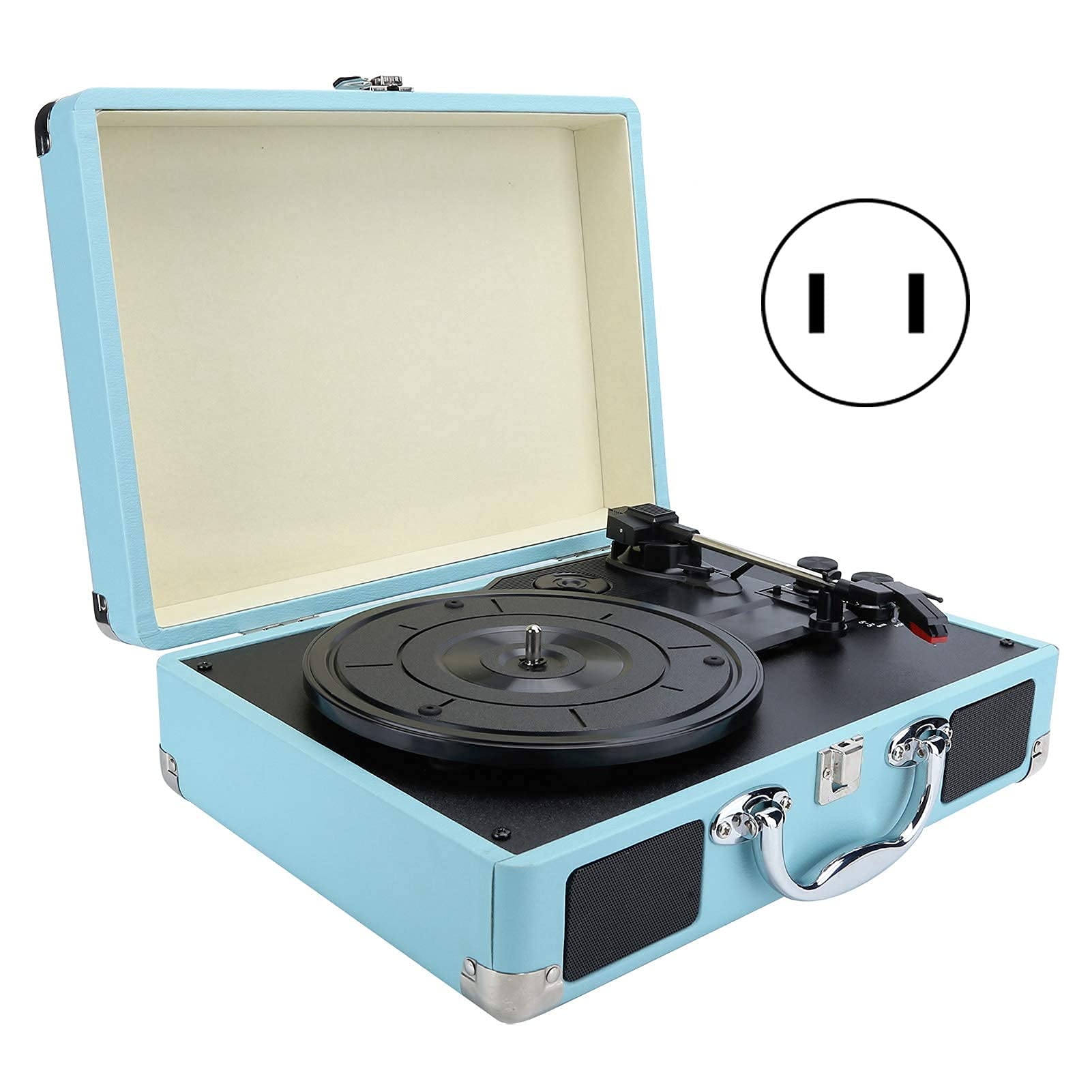 Giradischi in Vinile, Giradischi Vintage Bluetooth 33/45/78 Giri/min 100/u2011 Supporta Dischi in Vinile da 7/10/12 Pollici