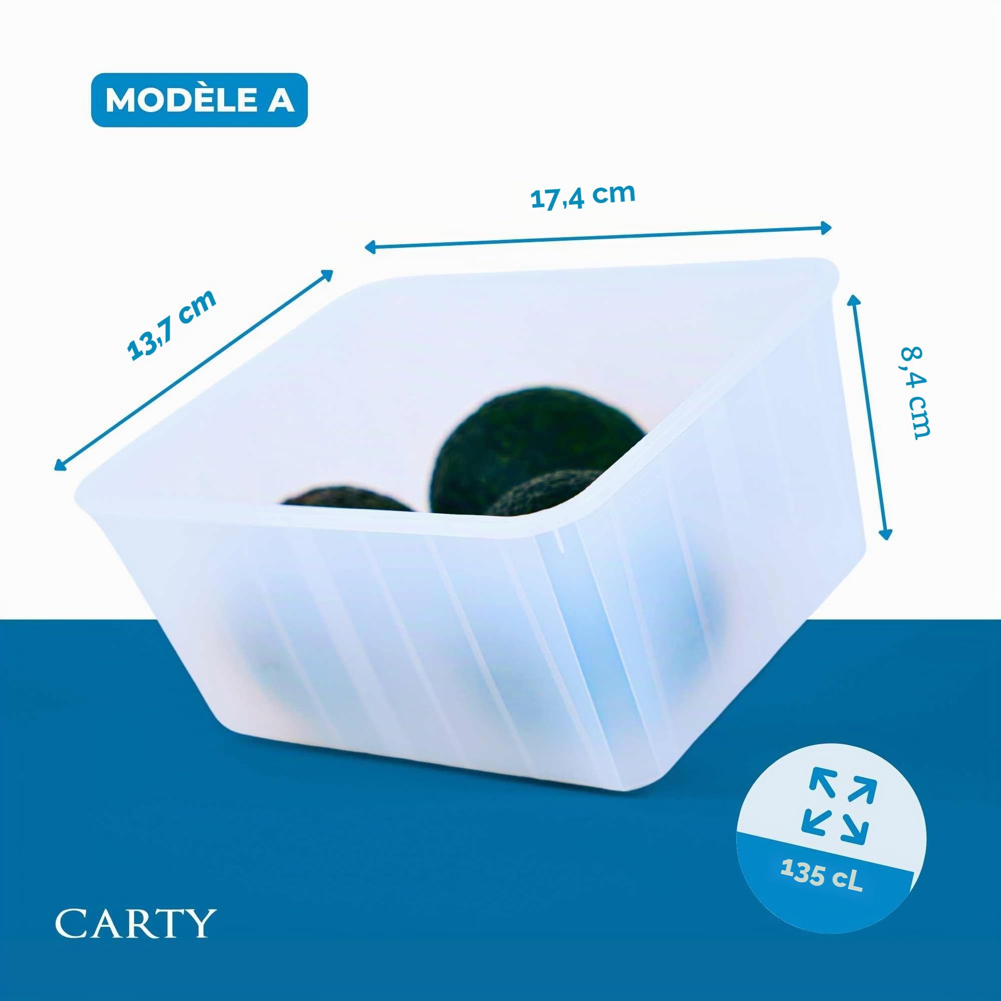 Carty Boîte alimentaire réutilisable 135 cl A Opaque