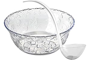 Elegant Punch Bowl with Ladle for Memorable Parties