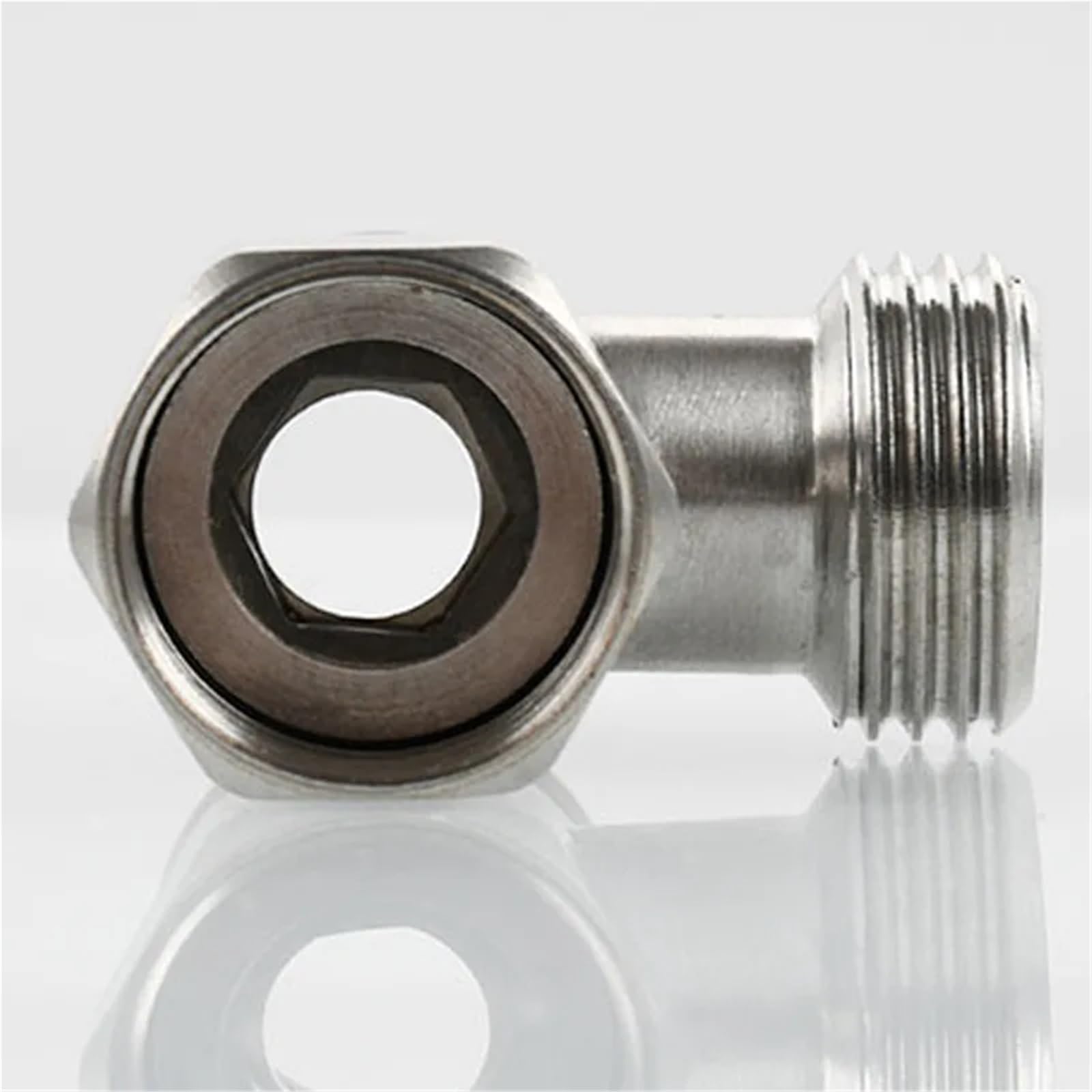 Válvula desviadora de inodoro, adaptador T G1/2 ", válvula T for baño, pulverizador de bidé, accesorio de ducha, válvula angular de grifo de acero inoxidable 304, 2 uds. Para Cocina, BañO