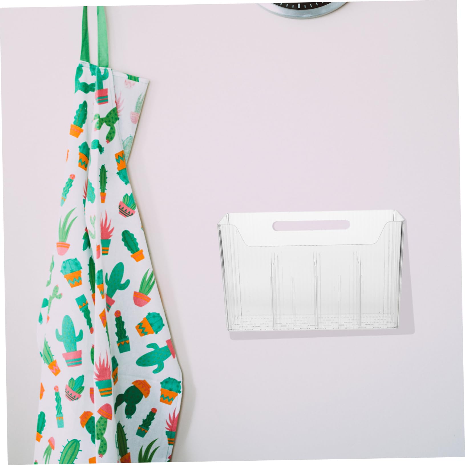 Beatifufu Wall-mounted Storage Rack Adhesive Cabinet Door Organizer for Bathroom Makeup and Office Supplies