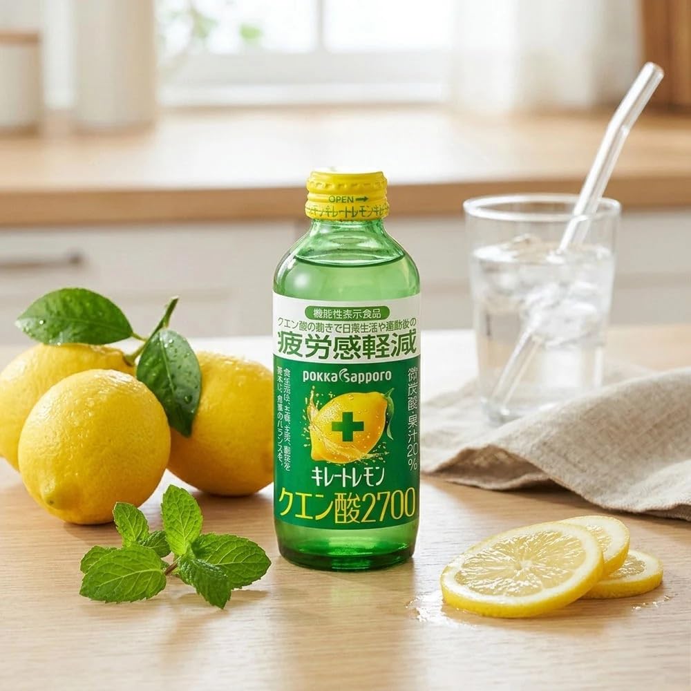 Amazon.com : PS Kireto Lemon Citric Acid 2700 155ml x 6 Glass