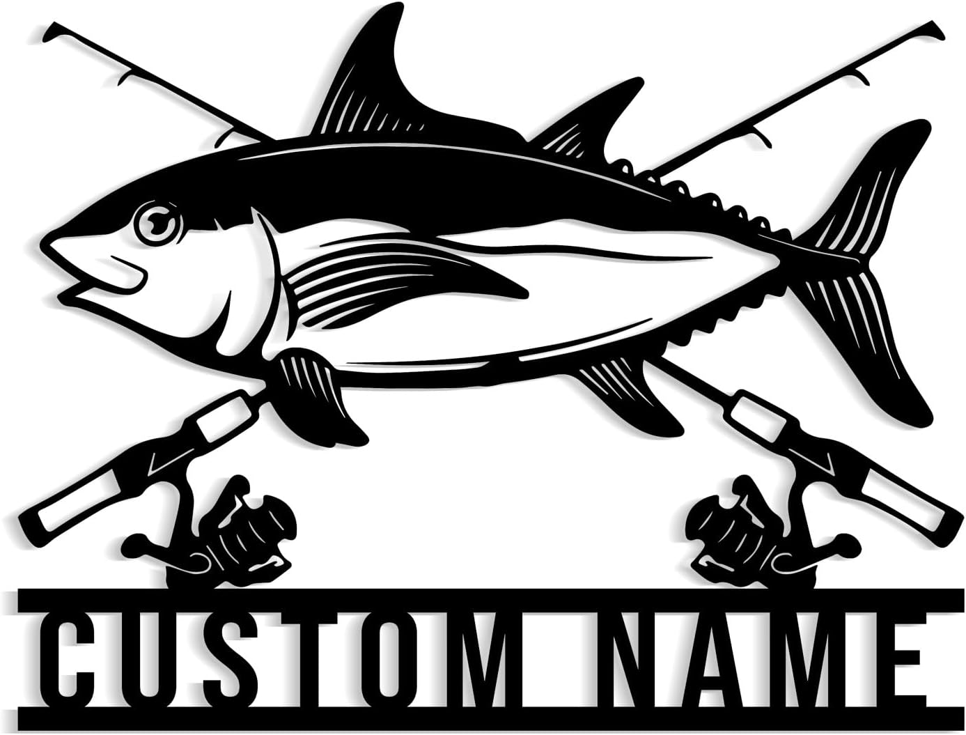 Fishing signs, personalized fishing metal signs, fishing metal wall art, fishing metal wall decorations, fishing enthusiasts, custom fishing, fisherman souvenir metal plaques, garden metal decorations, home metal decorations (Style-4)