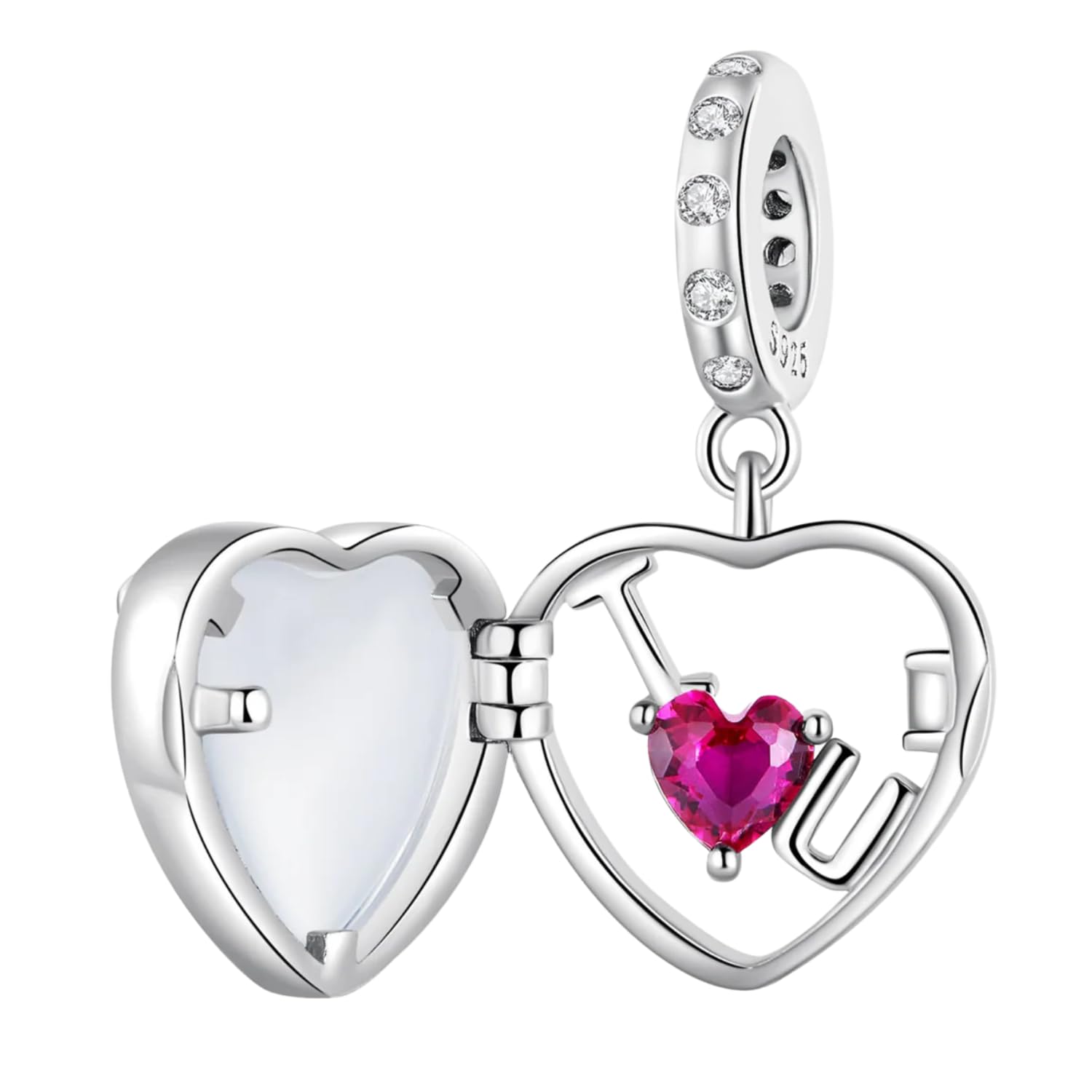 925 Sterling Silver Keepsake of Love Charm | Gifts for Girls and Women | 6 Months Warranty | Unique Jewellery-image-6