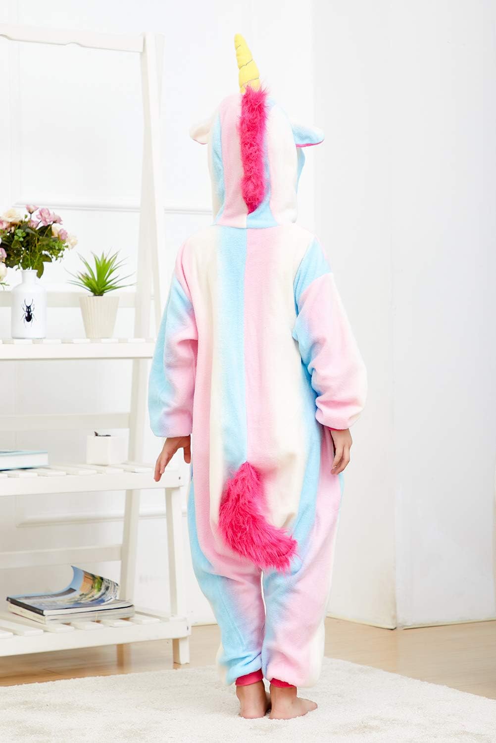 Kids Unicorn Onesie Animal Pajamas Halloween Cosplay Costume Sleepwear Gift for Girls and Boys - Image 2