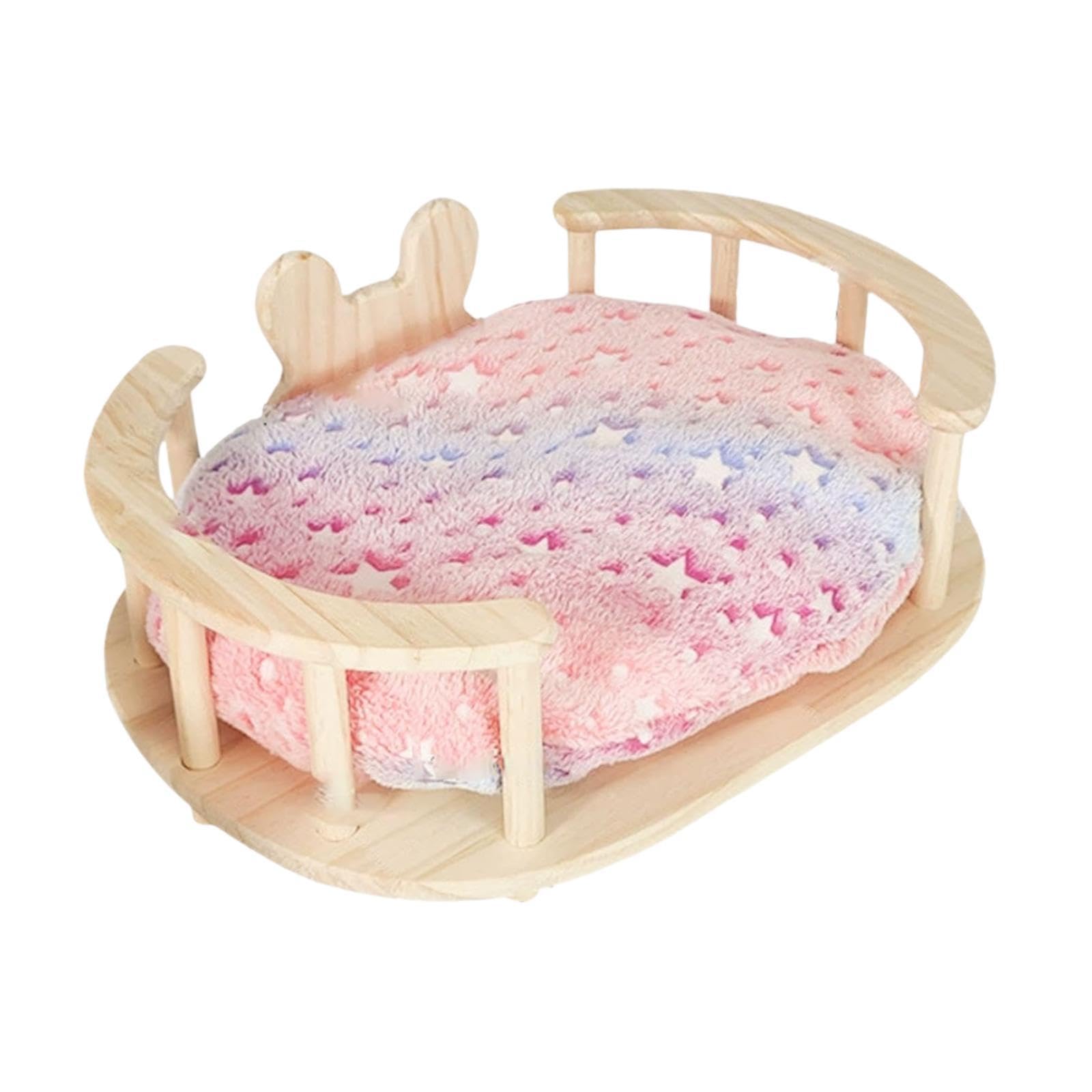 Cachette pour lapin amovible et lit doux en forme mignonne pour rongeurs