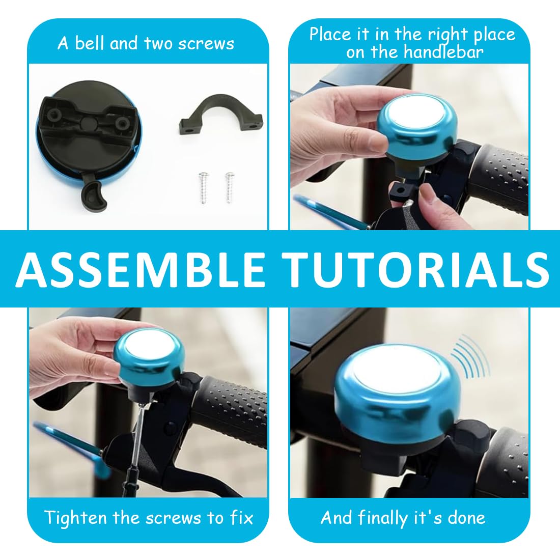 Valicaer Fahrradklingel Kinder - Laut Mit Reflektoren Für Sicherheit