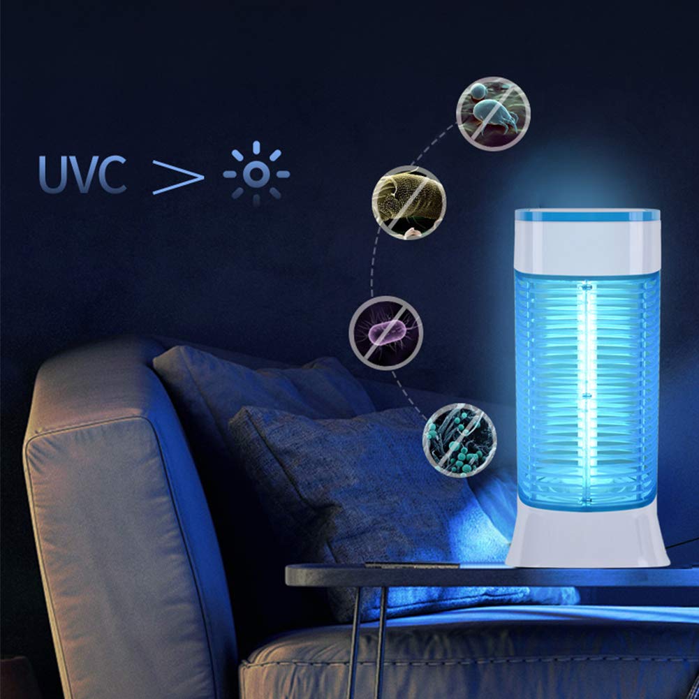 Luz de esterilización UVC portátil de 30 W, lámpara de ozono ultravioleta para el hogar Lámpara de escritorio ultravioleta para purificador de aire de viaje en el hogar