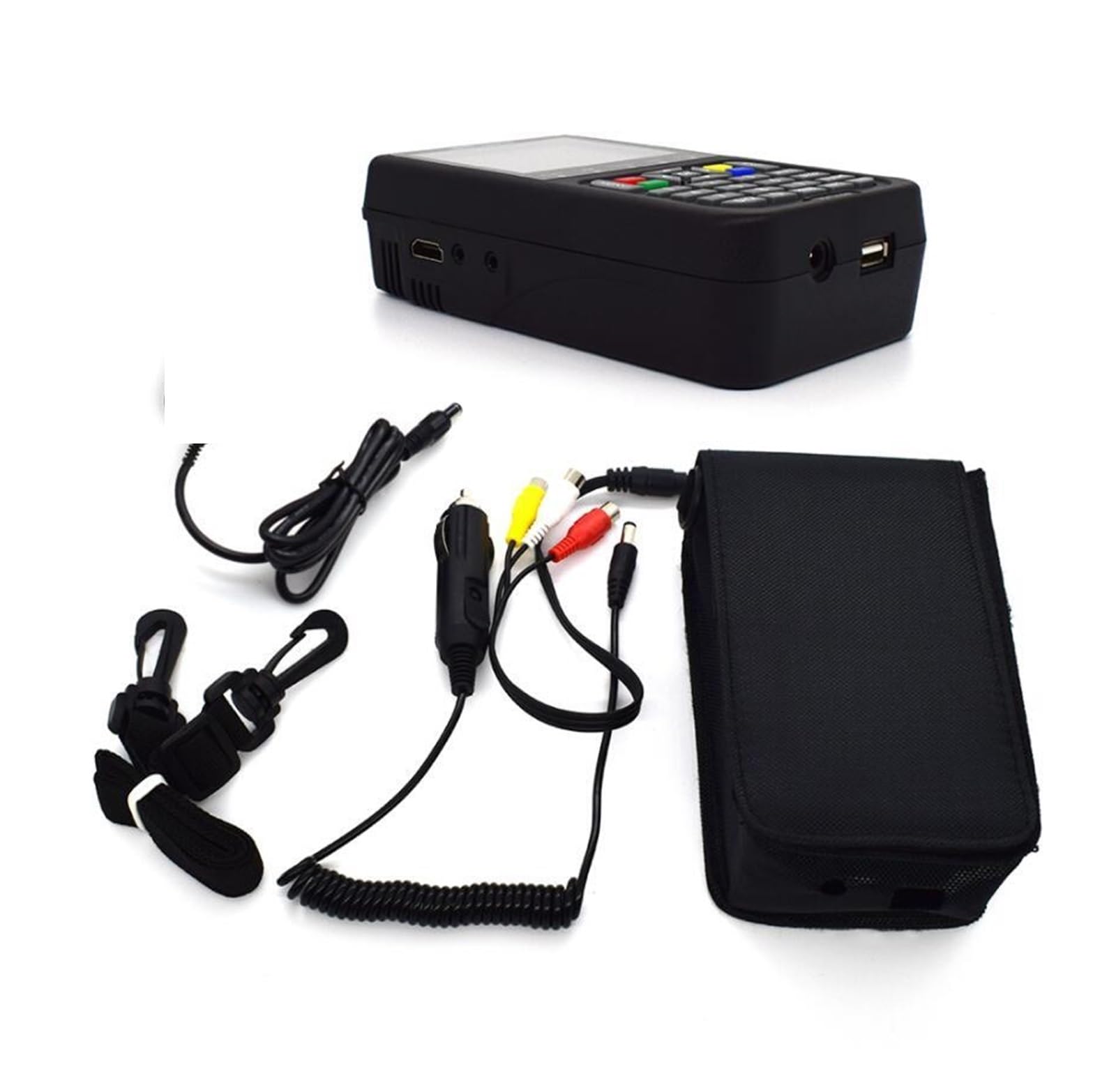 V9 Finder Supporta H.265 Satellite LCD Digital Meter Satfinder Vs Ws6933 Decodificatore del ricevitore(Noir)