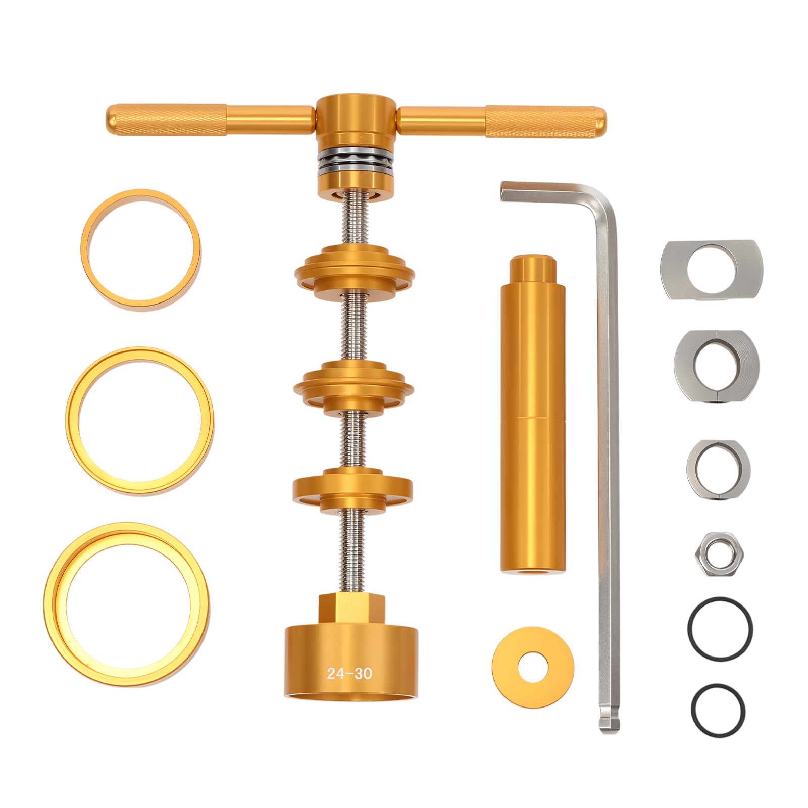 Kit de herramientas de instalación y extracción del pedalier de bicicleta