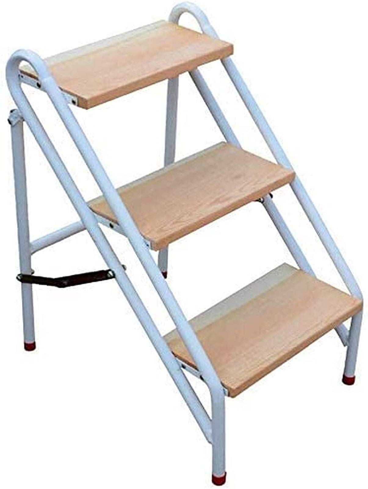 Escabeau portable 3 marches pliantes tabouret bois adulte enfant 150kg 72cm