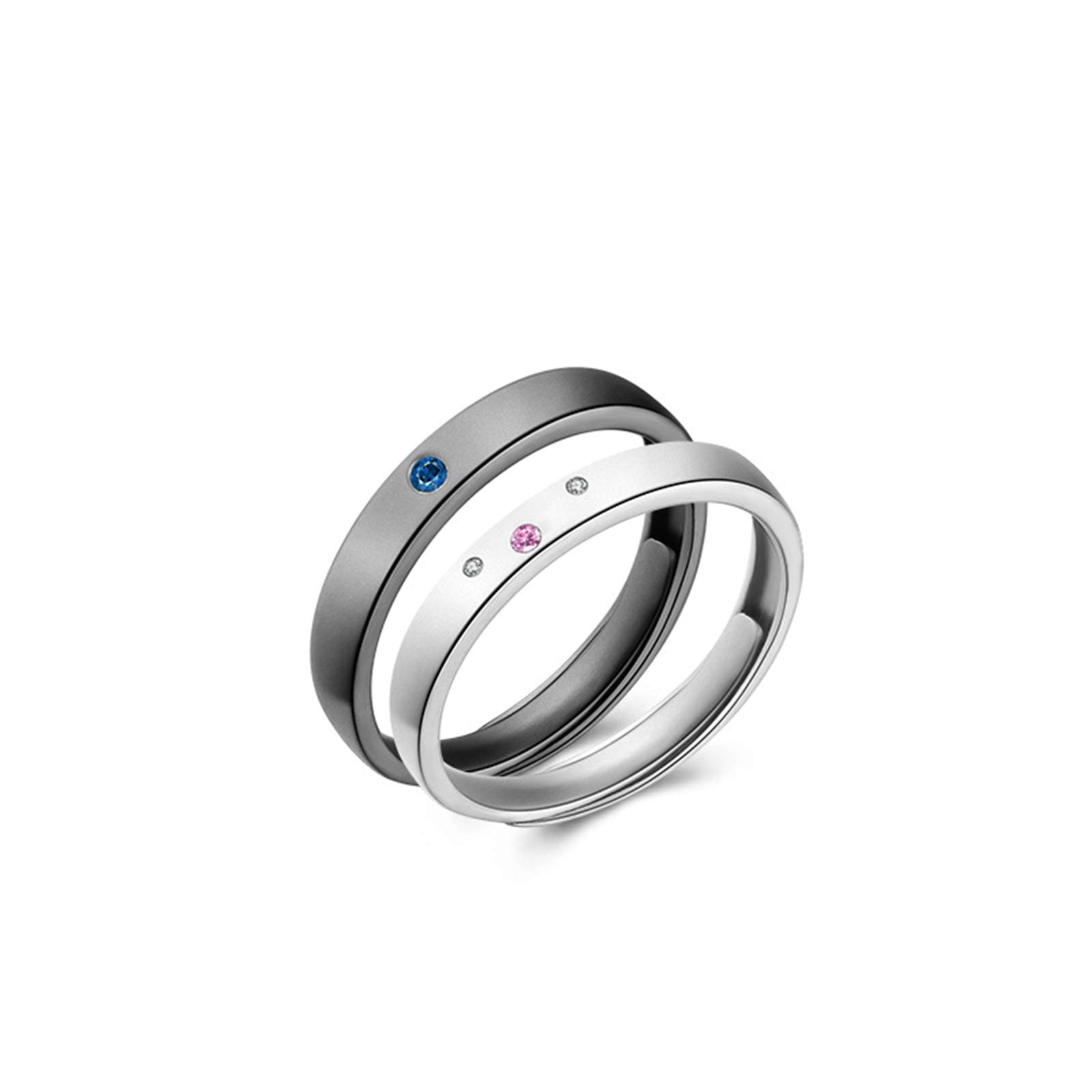 Bague argent taille réglable pour couple fini les erreurs de taille de doigt - 8
