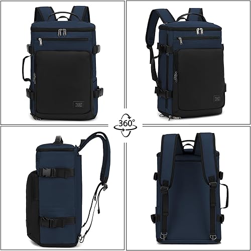 Miniatura 95 de Bolsa de lona para gimnasio, 4 vías, impermeable, con compartimento para zapatos, para viajes, deporte, senderismo, laptop, Cielo estrellado