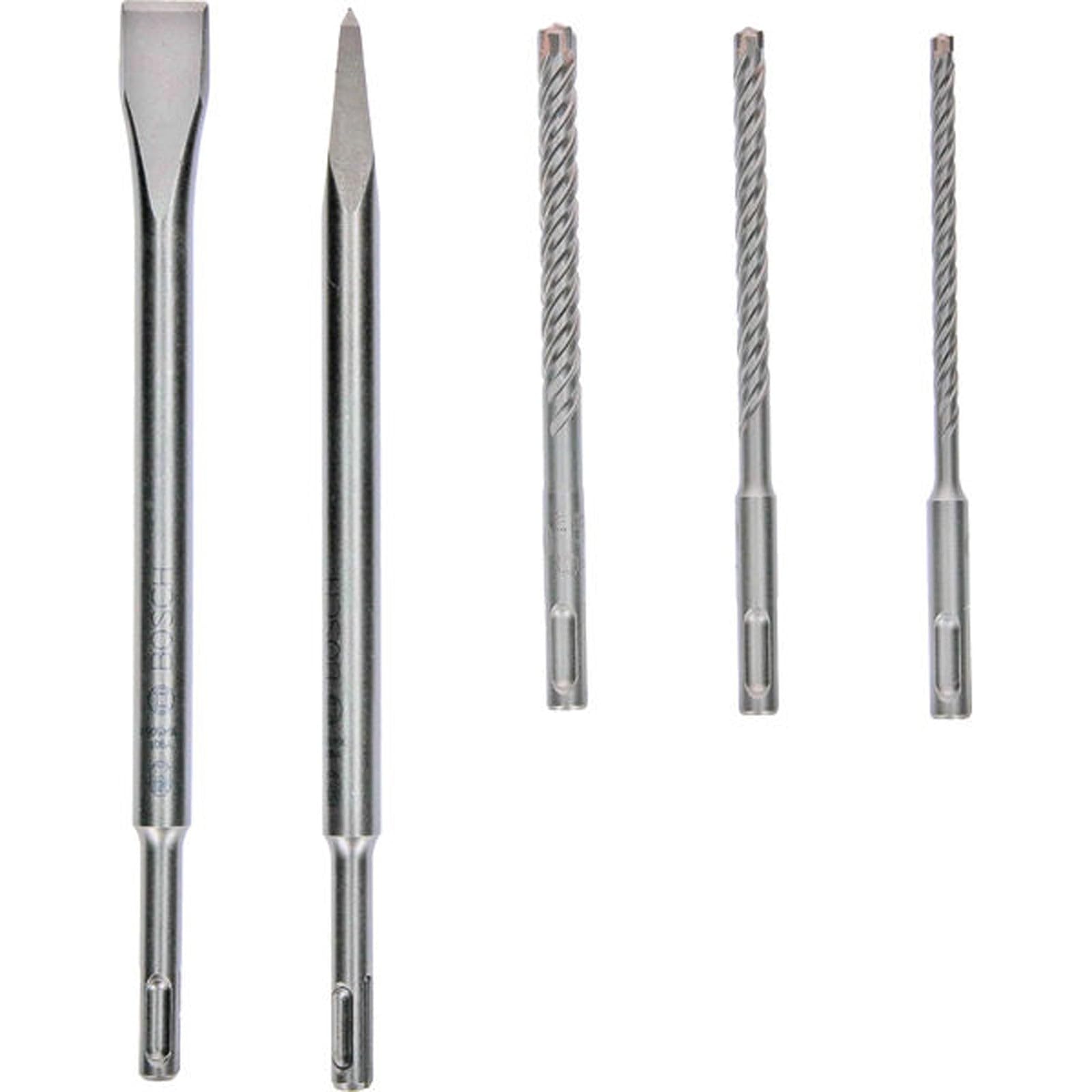 Bosch Professional Accessories SDS-Plus 5-Piece Bit and Chisel Set