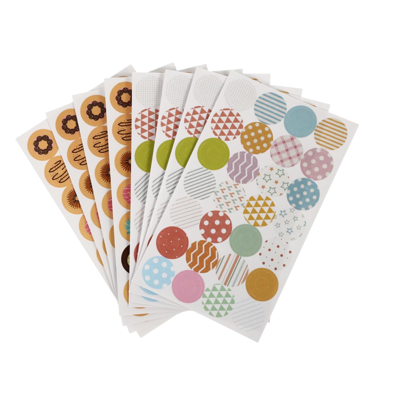 Angoily 3 Set Etichette Adesive Per Carta Stickers Colorati Per Sciolti Facili Applicare E Rimuovere Assortito Pratici Per Scuola E Ufficio 40 Fogli*3